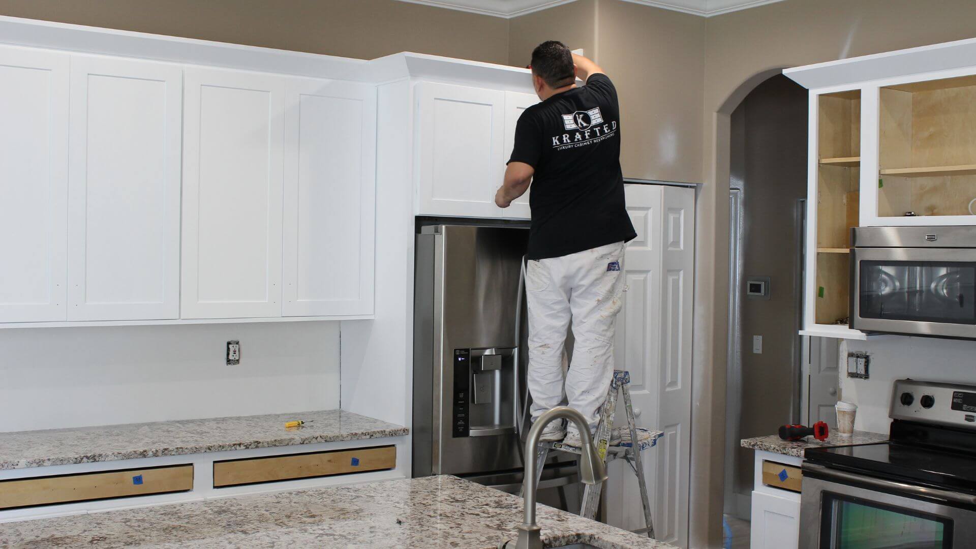 Krafted Luxury Cabinet Refinishing project photo 18