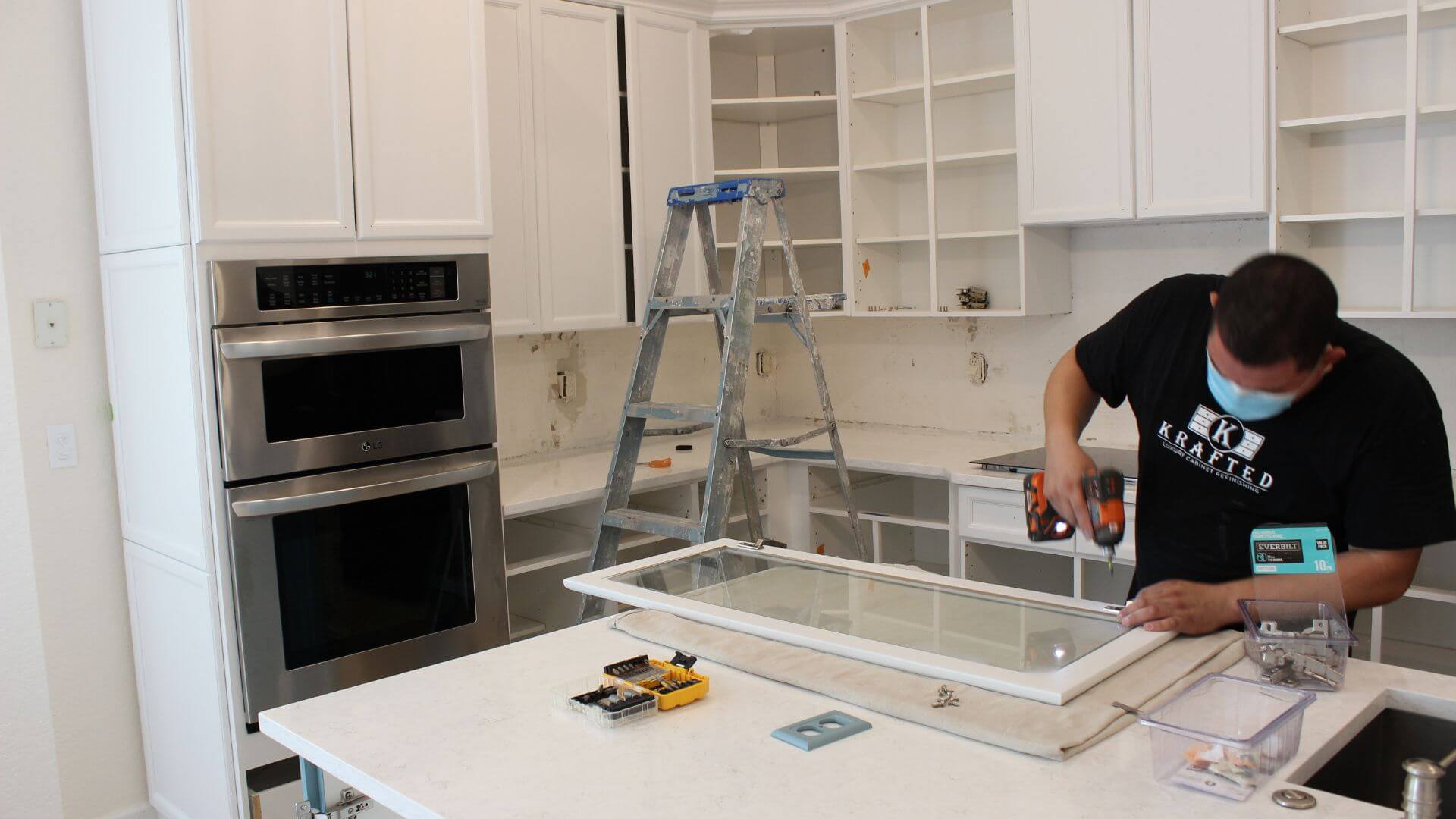 Krafted Luxury Cabinet Refinishing project photo 24